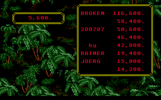 T.N.T (Atari ST) screenshot: Game Over