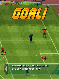 2014 FIFA World Cup Brazil (J2ME) screenshot: Goal!