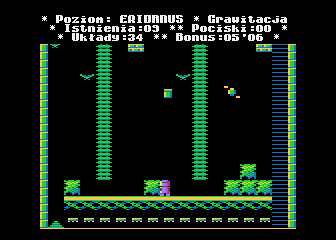 MicroMan (Atari 8-bit) screenshot: Final level 32 ERIDANUS