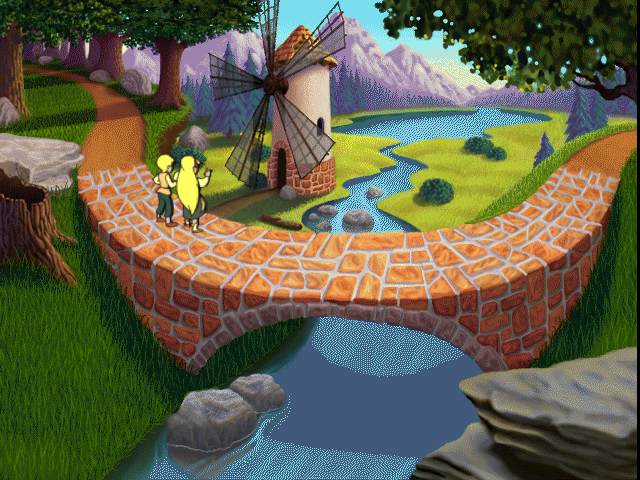Hansel & Gretel and the Enchanted Castle (Windows) screenshot: Let's play hide and seek with Prin.