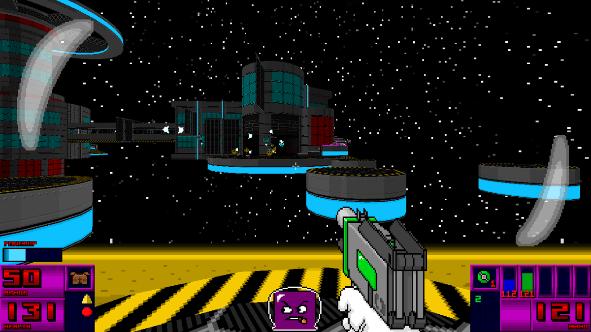 The Adventures of Square (Windows) screenshot: Out in the vacuum of space