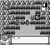 Another Bible (Game Boy) screenshot: Unicorn is angry