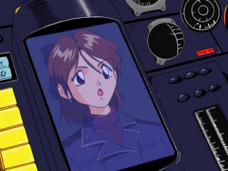 Harukaze Sentai V-Force (PlayStation) screenshot: Eriko, my communications officer is worried about me