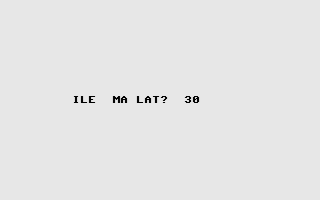 Gra sadystyczna: Lej (Commodore 16, Plus/4) screenshot: Select age