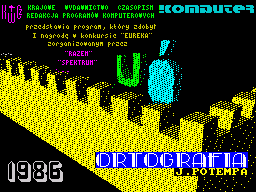 Ortografia (ZX Spectrum) screenshot: Title screen