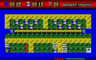 Self Control (DOS) screenshot: Level 8 WERBATIMDATA