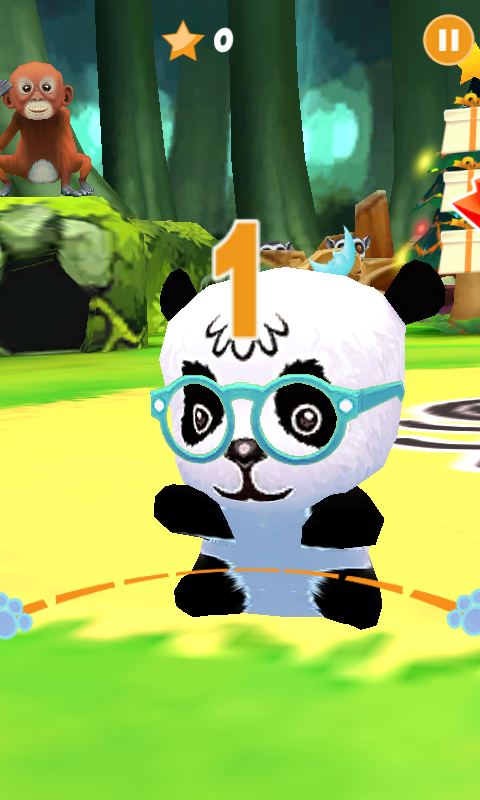 Panarchy Fling (Android) screenshot: Panda getting ready to play