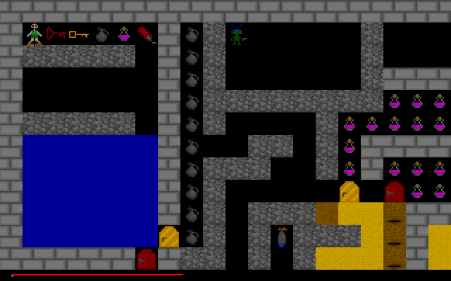 Diamond Peter (DOS) screenshot: Level 2
