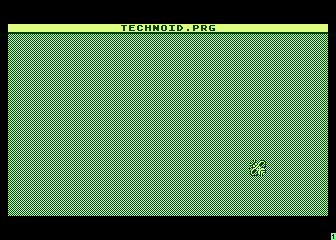 Technoid (Atari 8-bit) screenshot: Title screen