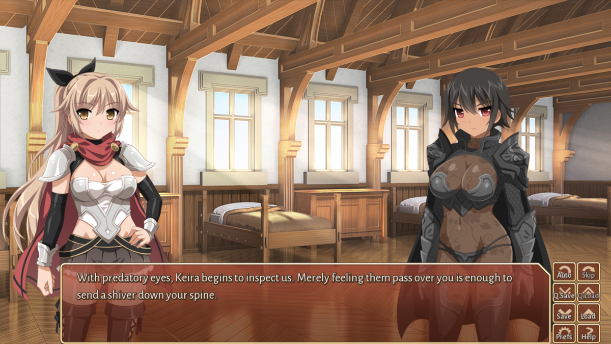 Sakura Fantasy (Windows) screenshot: Meet Keira, the guard captain