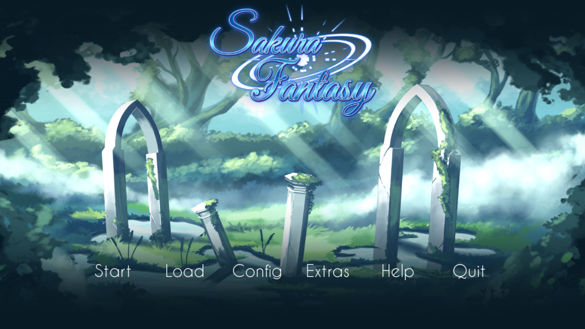 Sakura Fantasy (Windows) screenshot: The main menu