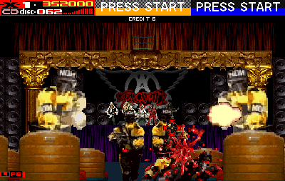 Revolution X (Arcade) screenshot: Enemies on scene