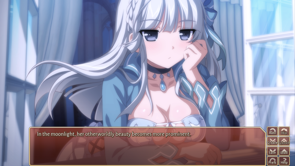 Sakura Fantasy (Windows) screenshot: Talking some more with the empress that evening