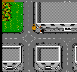 Who Framed Roger Rabbit (NES) screenshot: World Map.. Top View...