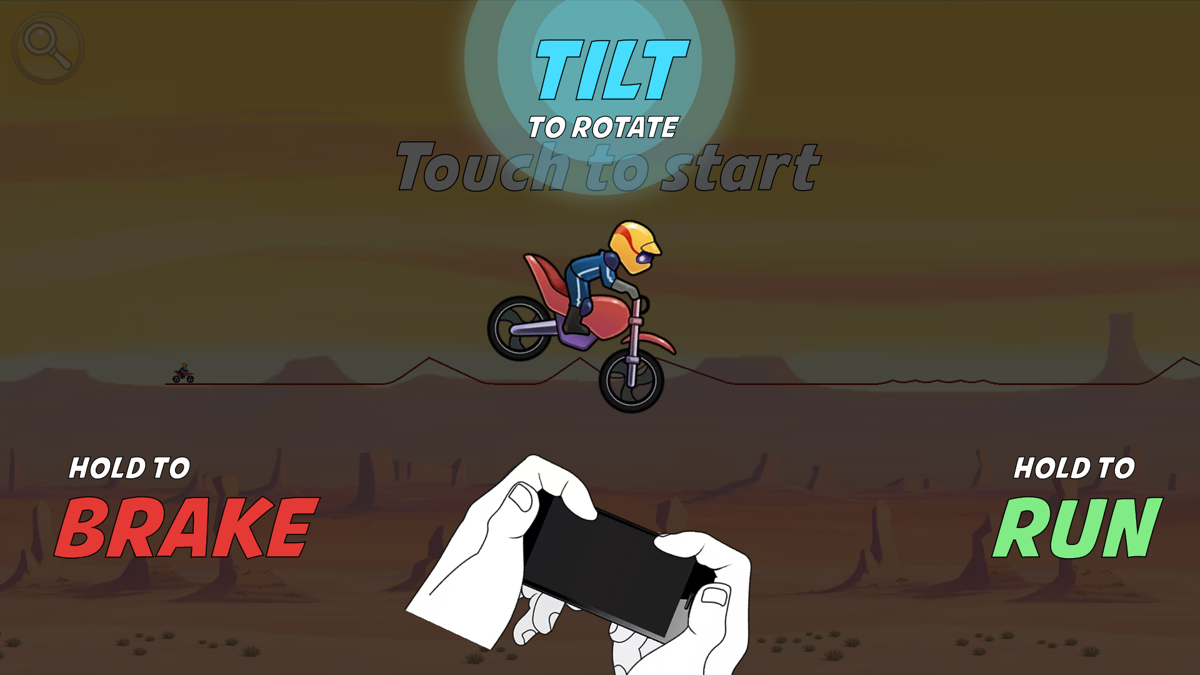 Bike Race (Android) screenshot: Gameplay tutorial