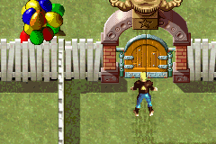Ace Lightning (Game Boy Advance) screenshot: The door slams shut at my face. Guess I have to find another route