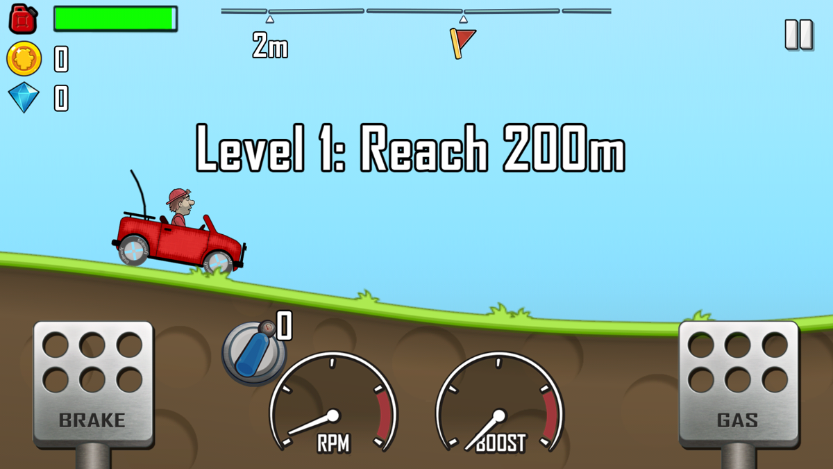 Screenshot Of Hill Climb Racing (Android, 2012) - MobyGames