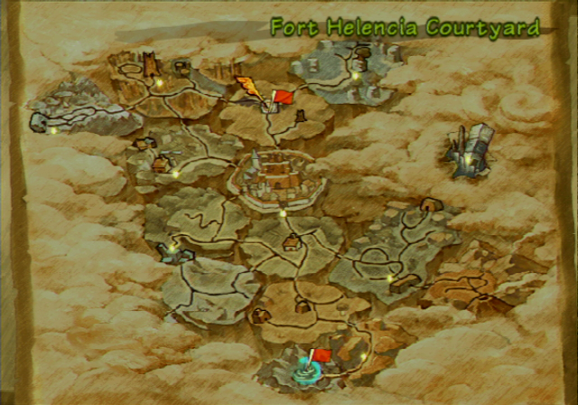 Radiata Stories (PlayStation 2) screenshot: The world map.