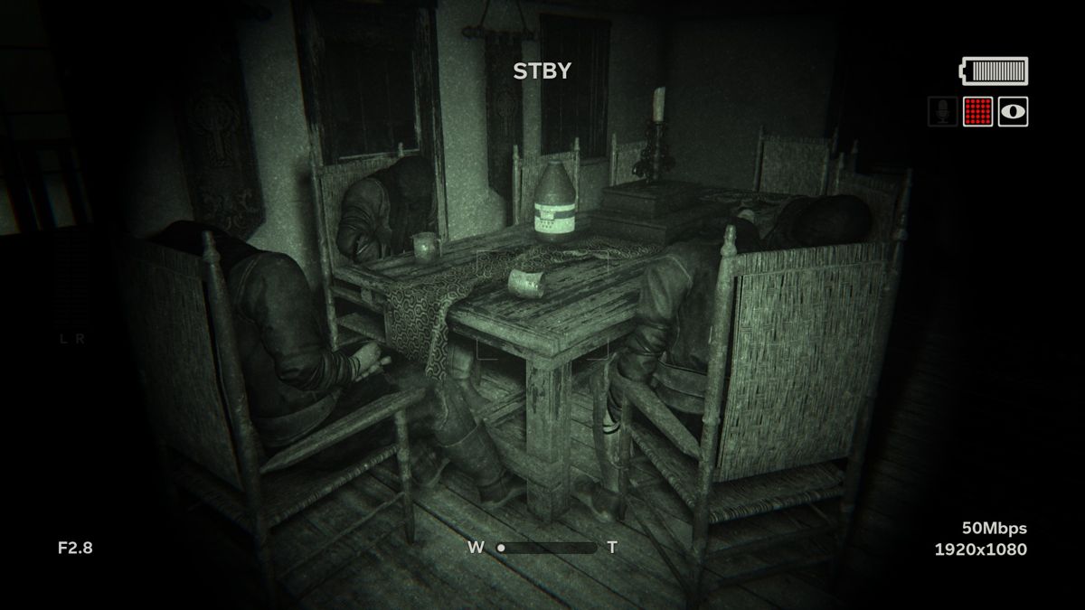 Outlast II (Windows) screenshot: These guys partied too much.