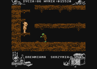 Miecze Valdgira II: Władca Gór (Atari 8-bit) screenshot: Jumper