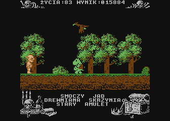 Miecze Valdgira II: Władca Gór (Atari 8-bit) screenshot: Falcon