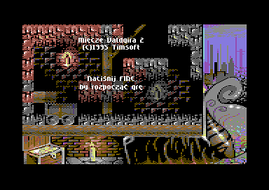 Miecze Valdgira II: Władca Gór (Commodore 64) screenshot: Game over