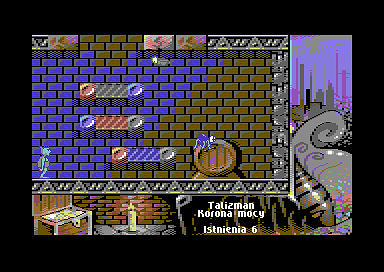 Miecze Valdgira II: Władca Gór (Commodore 64) screenshot: Spider and bird