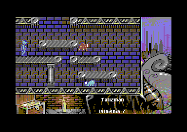 Miecze Valdgira II: Władca Gór (Commodore 64) screenshot: Spider and rat