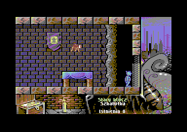 Miecze Valdgira II: Władca Gór (Commodore 64) screenshot: Using item