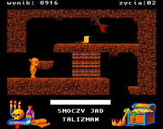 Miecze Valdgira II: Władca Gór (Amiga) screenshot: Spell