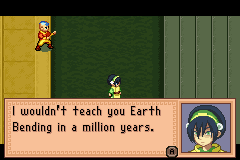 Avatar: The Last Airbender - The Burning Earth (Game Boy Advance) screenshot: Man, this looks bad ...