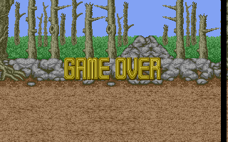Golden Axe (DOS) screenshot: Game Over