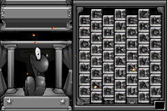 Bookworm Deluxe (Game Boy Advance) screenshot: ... and game over