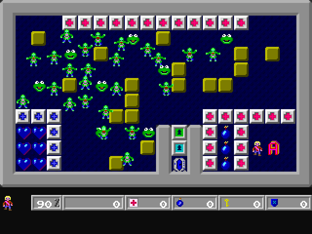 Escape from Monster-Castle (DOS) screenshot: Level 5