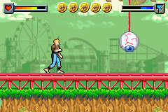Ace Lightning (Game Boy Advance) screenshot: An, uhm, eye ball trap ?
