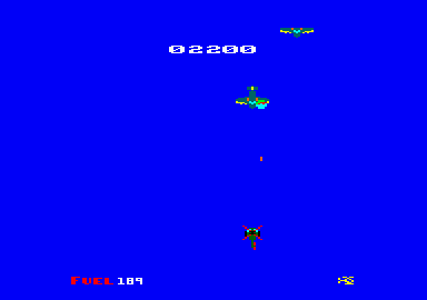 Assault On Port Stanley (Amstrad CPC) screenshot: Enemy hit