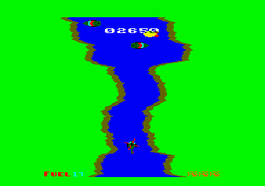 Assault On Port Stanley (Amstrad CPC) screenshot: Going through a strait