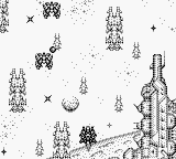Chikyū Kaihō Gun ZAS (Game Boy) screenshot: Stage 1