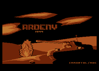 Ardeny 1944 (Atari 8-bit) screenshot: Title screen