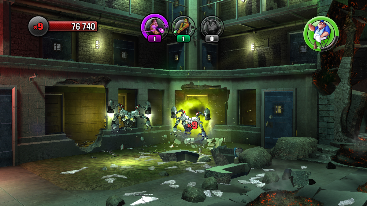 The Shoot (PlayStation 3) screenshot: Flying robots