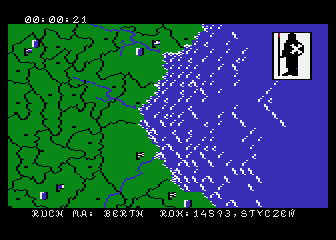 Władca (Atari 8-bit) screenshot: Enemy turn