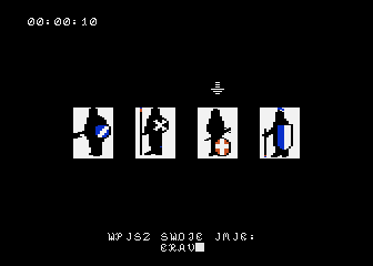 Władca (Atari 8-bit) screenshot: Enter your name