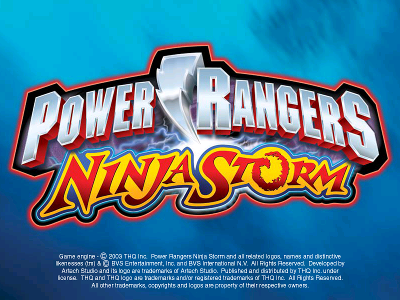 Power Rangers: Ninja Storm (Windows) screenshot: The Title Screen.