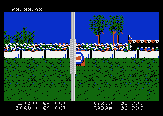 Władca (Atari 8-bit) screenshot: First round scores - after each round one ruler drops out