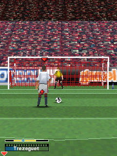 Real Soccer 2008 3D (J2ME) screenshot: Tim for penalties
