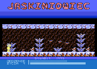 Jaskiniowiec (Atari 8-bit) screenshot: Iceland