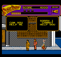 Who Framed Roger Rabbit (NES) screenshot: Well, you're no help