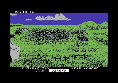 Władca (Commodore 64) screenshot: Invasion of a hostile army