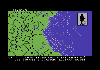 Władca (Commodore 64) screenshot: Applying the troops