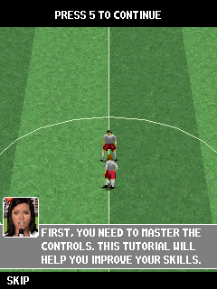 2006 Real Soccer 3D (J2ME) screenshot: Tutorial